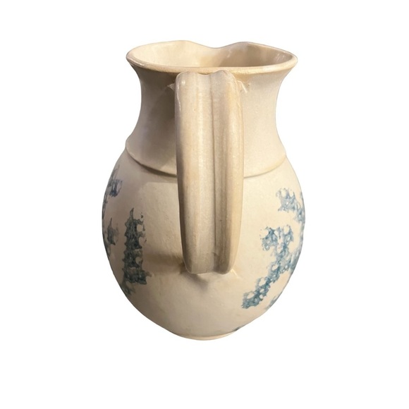 Vintage Elizabeth Roman Vermont Pottery Spongeware Pitcher - Picture 4 of 11
